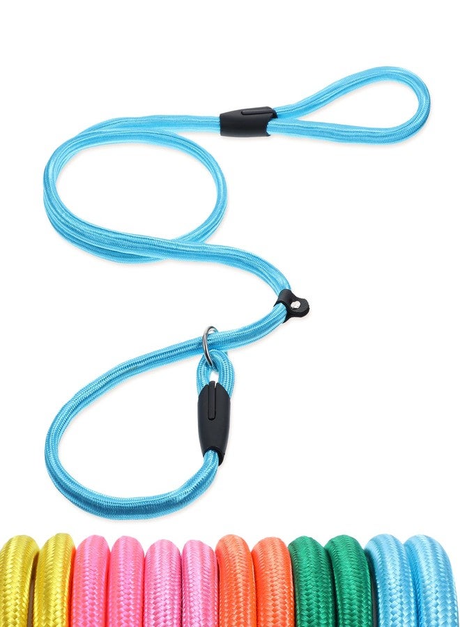 JOUTYFOR 12 Piece Adjustable Dog Slip Leads 6 Colors, 5 FT Heavy Duty Slip Adjustable - Easy On/Off, No Collar Needed, Standalone Use. Matches Outfits Themes Weather, High Value for Walking Training - Image 1